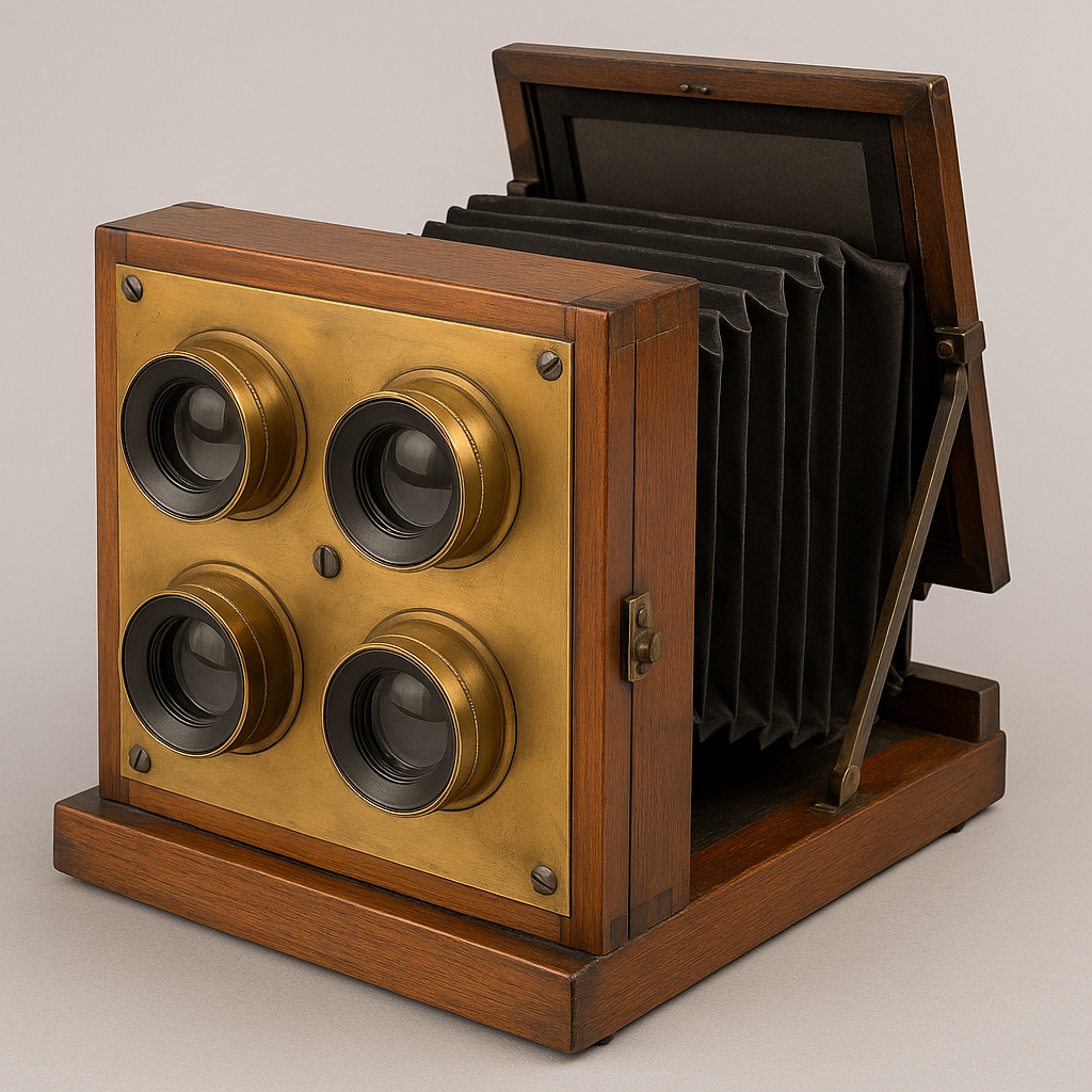 4-lens wet-plate camera